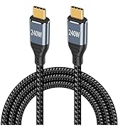 Poyiccot 240W USB C Cable 10ft, PD 3.1 USB C Cable Fast Charging, (48V5A) USB C to USB C Cable, 2...