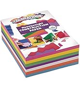 Colorations Construction Paper for Kids | 7 Colors - 600 Bulk Sheets of 9X12 - Assorted Pack of H...