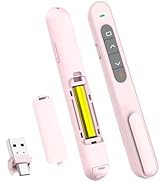 QUI Presentation Clicker with Volume Control,USB Type-c Black Clicker for Powerpoint Presentation...