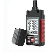 Lancoon Temperature Humidity Meter Digital Thermometer Hygrometer with Dew Point Wet Bulb High Pr...