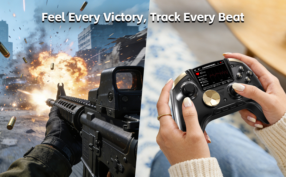 Wireless Gaming Controller Compatible with PC/Steam/Linux/Android/Switch/IOS