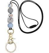 Ornaland Teacher Lanyard Silicone Beaded Lanyards for ID Badges for Keys for Nurse Student Women ...