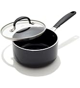 OXO 1.6QT Non-Stick Every Day Sauce Pan with Glass Lid, BPA-Free Comfort Grip Silicone Handle, Di...