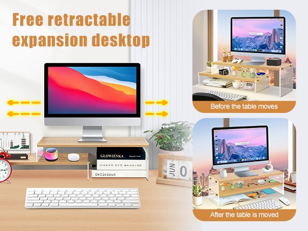 Computer Monitor Riser for Desk