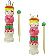 Healifty Wooden Knitting Tool 2 Sets Wood Loom Knitting Doll Knitting Knitting Crochet Supplies W...