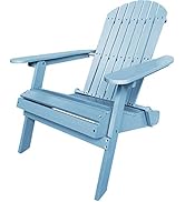 Adirondack Chair,Folding Wooden Lounger Chair,All-Weather Chair for Fire Pit/Garden/Fish with 250...