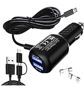 Dash Cam Charger 2023 Upgraded USB-C Car Charger with Dual USB Port Compatible with, Rexing, Byak...