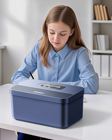 Vaydeer Safe Timed Lock Box, Phone Lock box with Timer Unplug from Phones, Video games