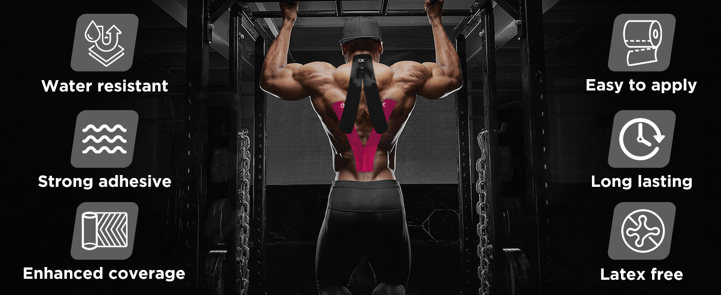 4 inch wide kinesiology tape