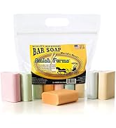 All Natural Amish Farm Bar Soap Variety 5-Pack Cold Process Old-Fashioned Homemade Hand-cut