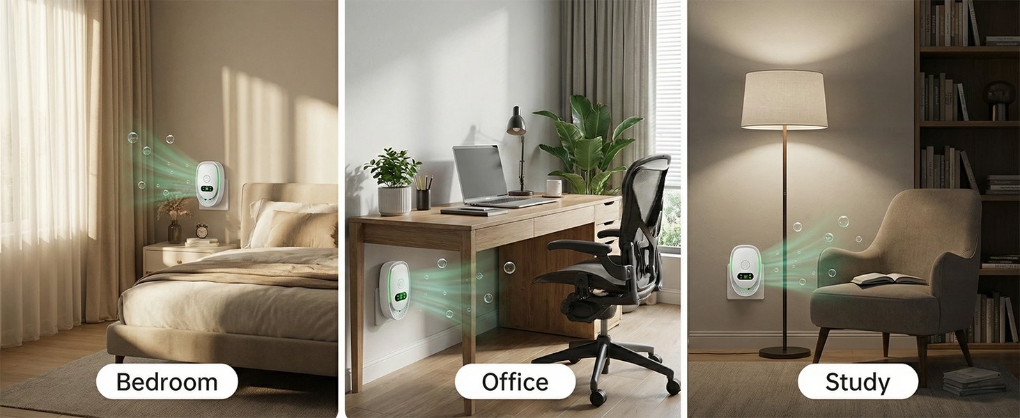 Plug-In Air Purifier, 4 Pack Negative Ion Air Ionizer