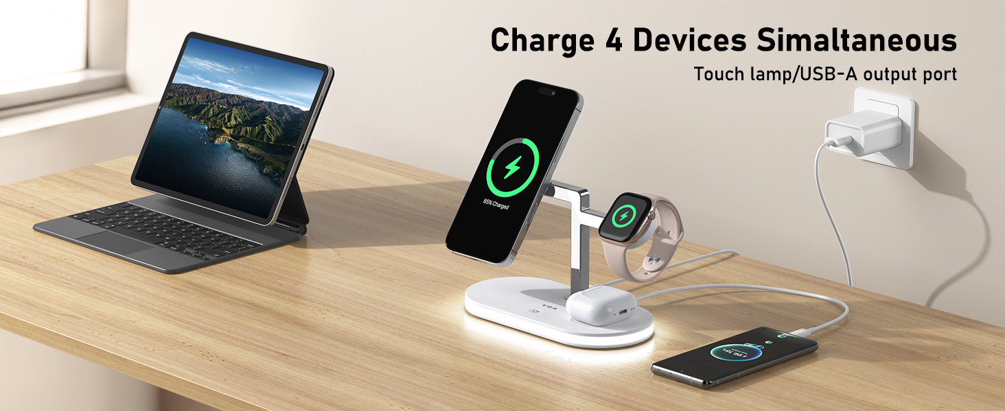 4 in 1 charging station for apple devices