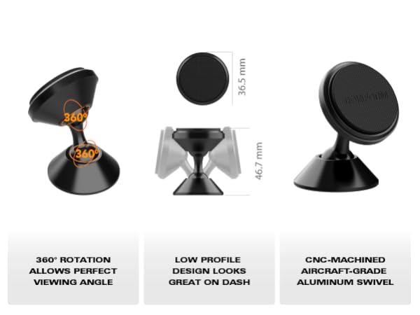 rokform swivel mount; adhesive; metal; magnetic; easy to use; cell phone holder; silverado; wrangler