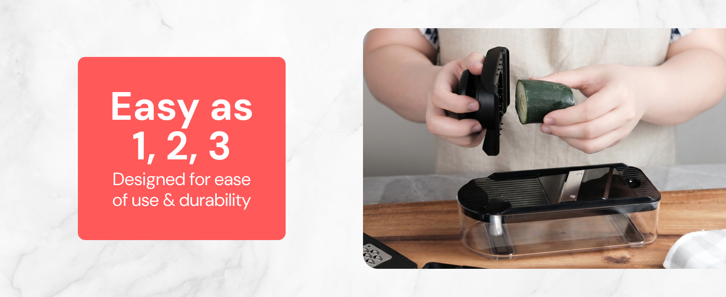 Fullstar 2 in 1 Daily Mandoline Slicer is durable and easy to use