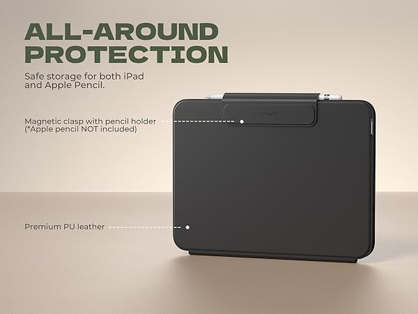 Dexnor for iPad 11th (A16)/ 10th Generation Case with Keyboard