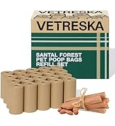 VETRESKA Dog Poop Bags, Leak Proof, Extra Thick and Large Pet Waste Bags for Dog Walking and Cat ...