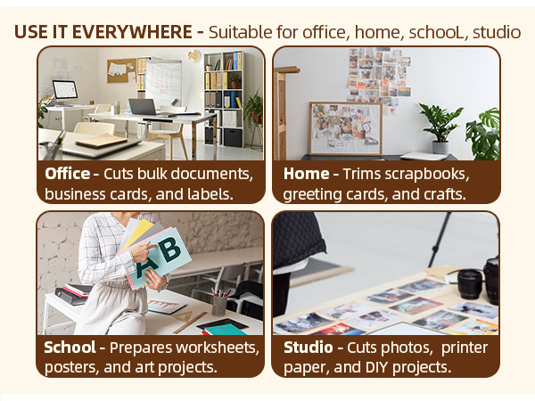 wood base guillotine paper cutter