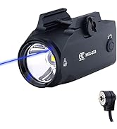 MCCC Compact Pistol Light Green Blue Laser Combo Magnetic Rechargeable for Handgun,Shotguns,Rifle...
