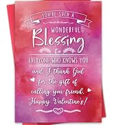 Hongshan Valentines Day Card for Best Friend,Romantic Valentines Day Gifts for Women Men,Friendsh...