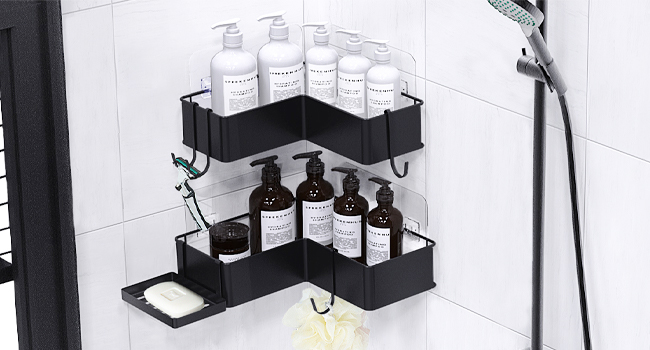 corner shower caddy