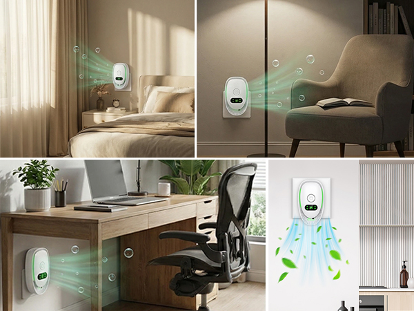 Plug-In Air Purifier, 4 Pack Negative Ion Air Ionizer