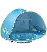 Monobeach Baby Beach Tent Pop Up Portable Shade Pool UV Protection Sun Shelter for Infant