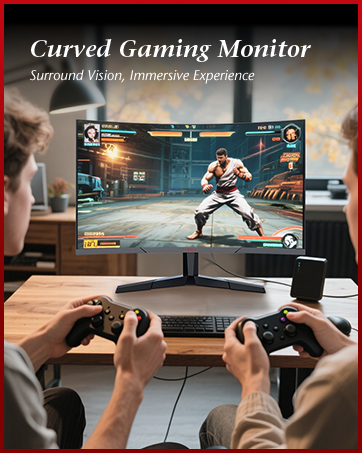 Curved gaming monitor