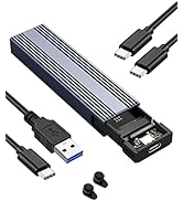 M.2 NVMe SSD Enclosure, V VCOM Tool-Free USB C External NVMe SSD Enclosure, M.2 NVMe to USB Adapt...