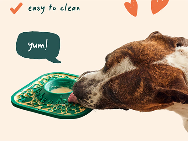 LickMat is an innovative, delicious distraction that sticks to any smooth surface.