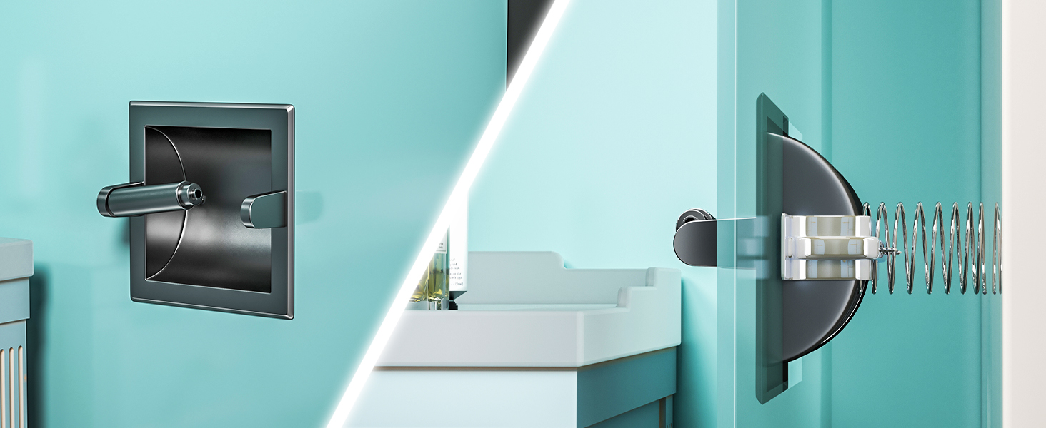 toilet paper holder in wall mount