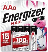 Energizer MAX AA Batteries (8 Pack), Double A Alkaline Batteries