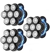VODOZAVA Head Shaver Replacement Heads Magnetic 7 Blades Razor Replacement Blades Compatible with...