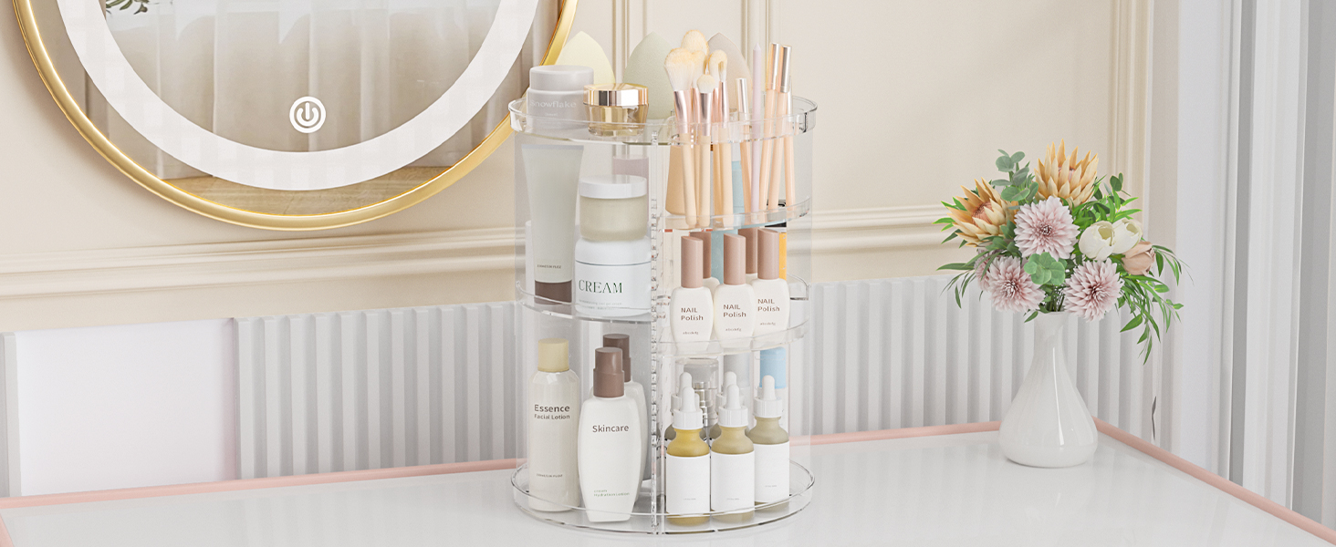 adjust makeup brush holder