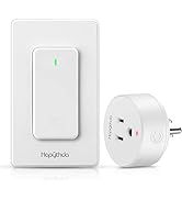 HAPYTHDA Remote Control Outlet, Wireless Wall Mounted Light Switch, Electrical Remote Outlet for ...