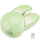 Lomiluskr Cute Bunny Wireless Mouse, Lightweight Soundless Mouse, 2.4G Wireless Mice, Candy Color...