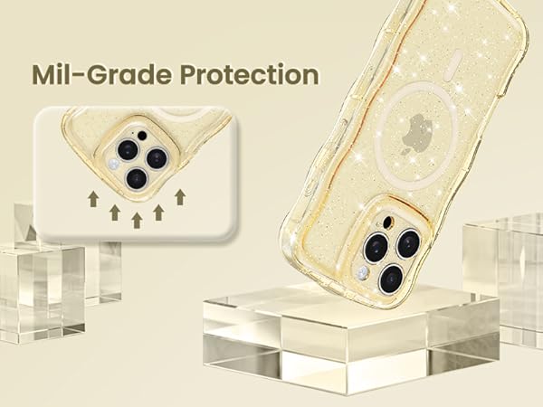 crystal Clear case transparent case magnetic case glitter case Glossy case cute case aesthetic case