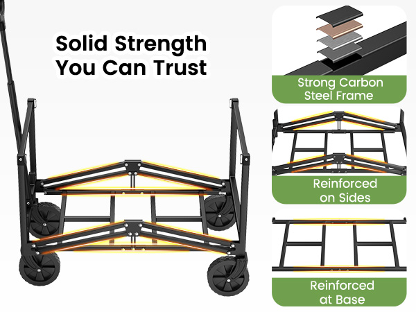 foldable shopping cart with wheels