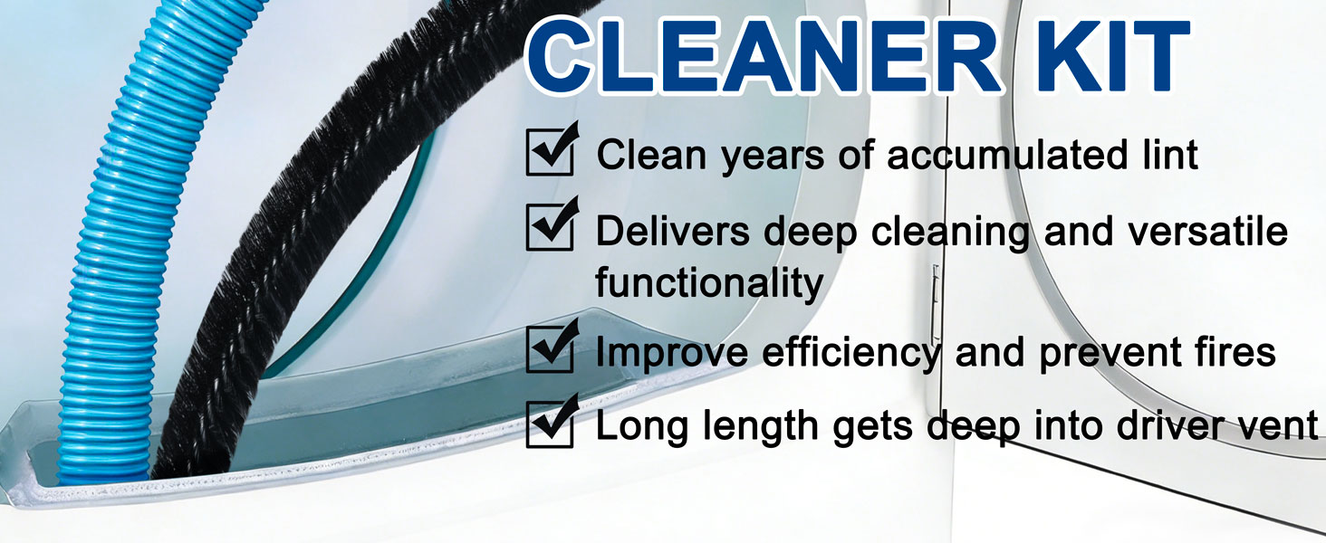Dryer Vent Cleaner Kit - Dryer Lint Brush