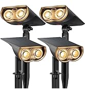 Linkind Solar Outdoor Lights, Solar Lights Outdoor Waterproof IP67, 2-in-1 Solar Spot Lights Outd...