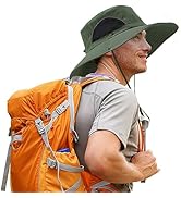 Leotruny Cooling Hat Cools When Wet Sun Hat UPF50+ Waterproof Bucket Hat for Fishing, Hiking, Cam...