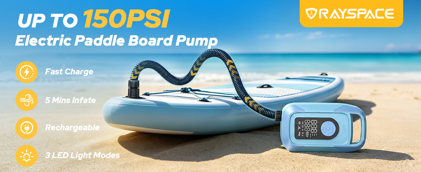 electric paddle board pump rechargeable