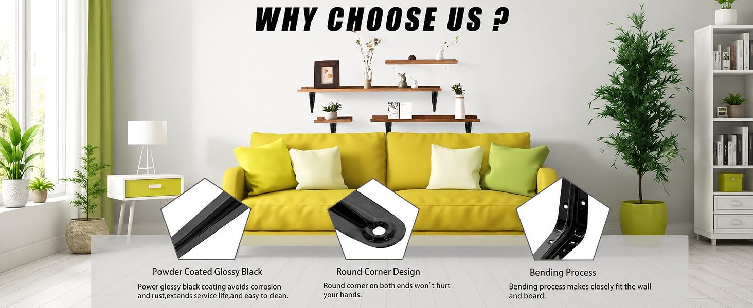 Heavy Duty L Brackets for Shelves