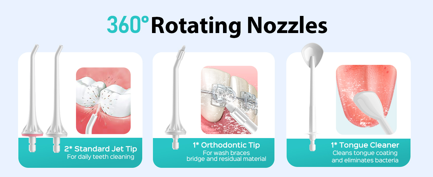 water dental flosser pick teeth cordlss portable Hilo dental con agua, recoge los dientes