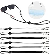 FYY Eye Glasses String Strap [6 Pack] Universal Sport Sunglasses Strap for Men Women, Adjustable ...