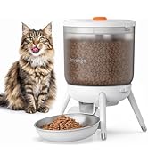Invengo Automatic Cat Feeder, 3L Timed Pet Feeder for Cats &amp; Small Dogs, Dual Power USB &amp; Battery...