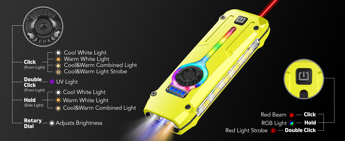 rechargeable edc flashlight