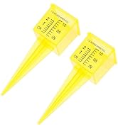 Housoutil 2PCS Rain Gauge Sprinkler, Transparent Sprinkler Gauge for Lawn Water, Water Gauge Outd...