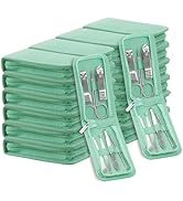 Manicure Set Bulk, Nail Clippers Kit Stainless Steel Fingernail Clippers Set, Sturdy Nail Tip Cut...