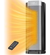 3rd-Gen AEOCKY Space Heater with AI Thermostat, 1500W PTC Electric Heaters for Indoor Use With Re...