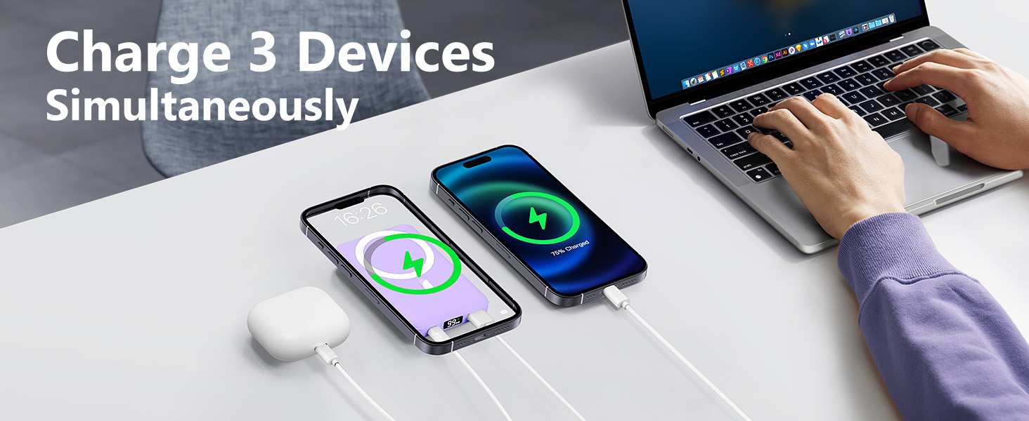 3 Devices Charging